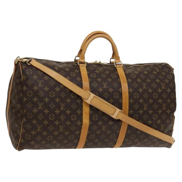LOUIS VUITTON Monogram Keepall Bandouliere 60 Boston Bag M41412 - Picture 1 of 16
